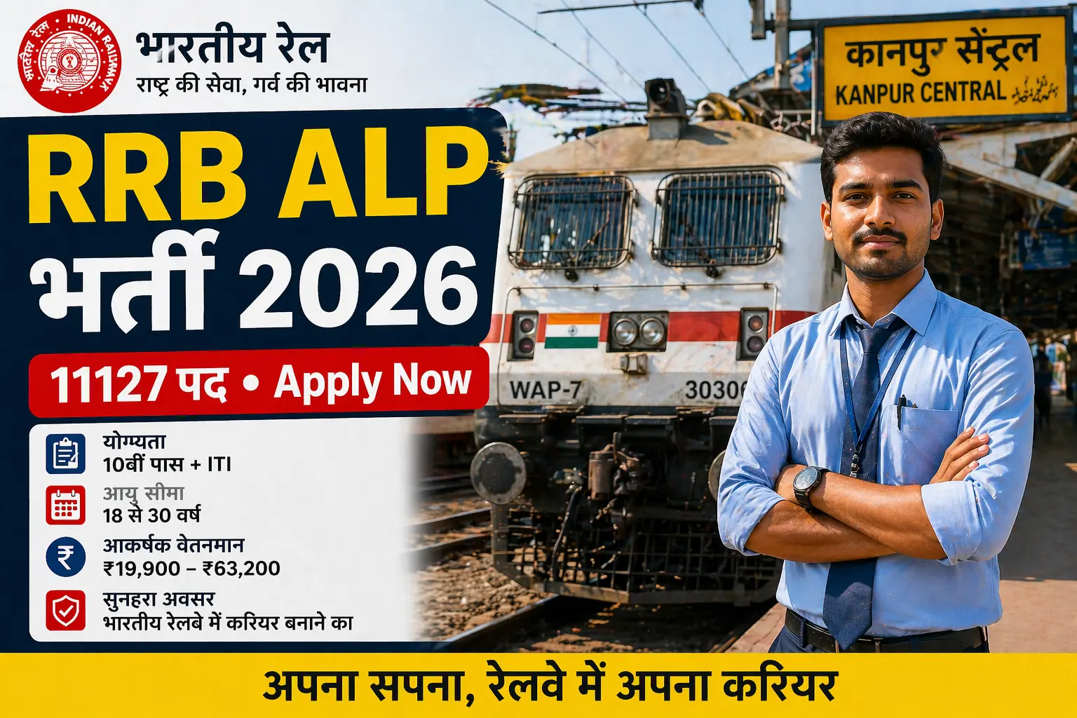 RRB ALP भर्ती 2026: 11127 पदों पर आवेदन | योग्यता, सैलरी और फुल डिटेल