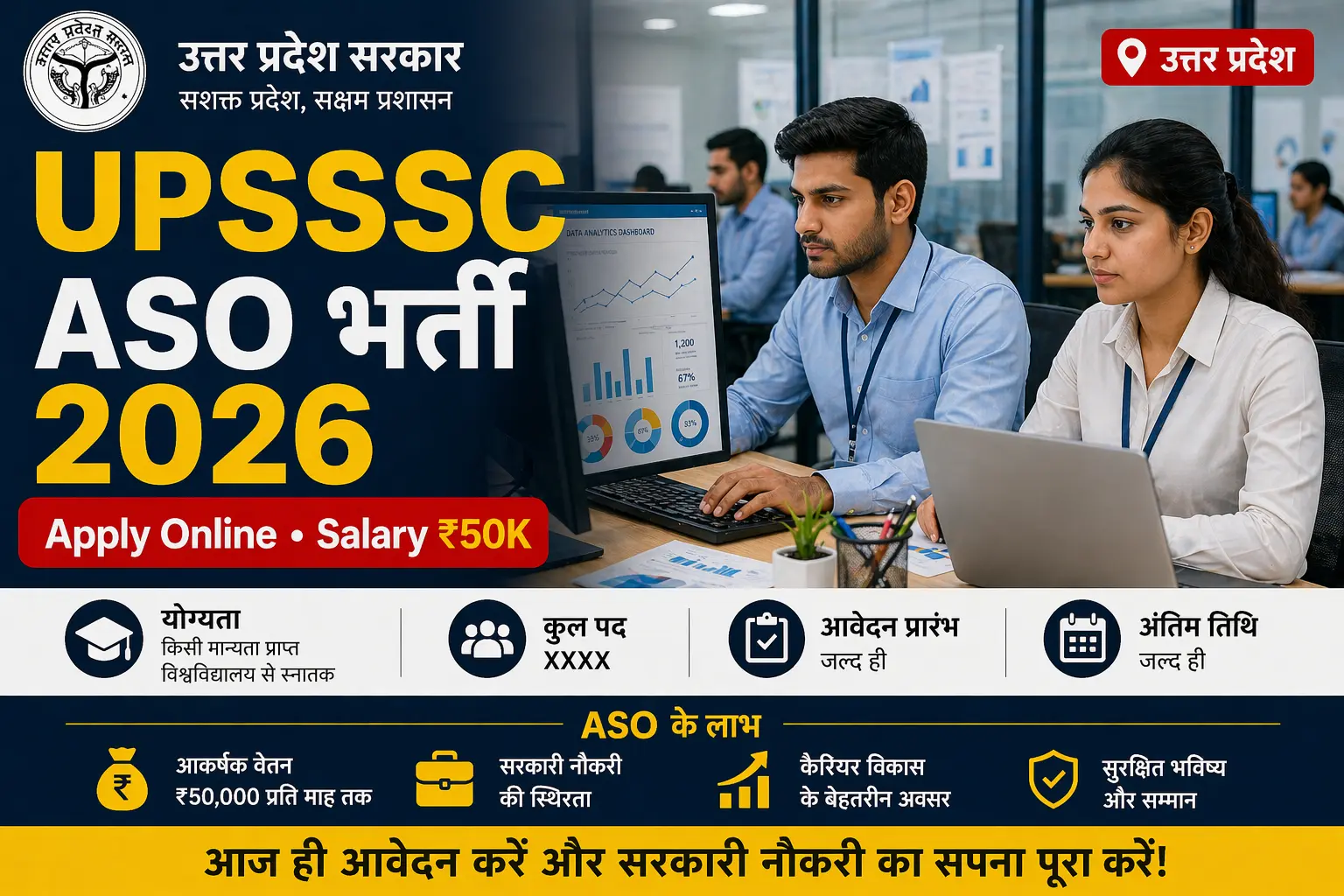 UPSSSC ASO भर्ती 2026 Apply Online